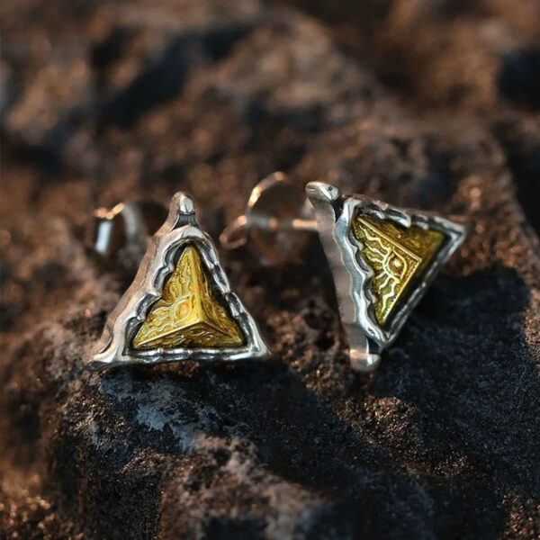 “Eye of Horus"silver earrings - Image 2