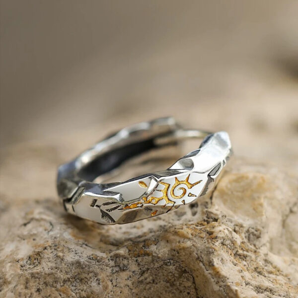 ‘Eye of the sun’silver earrings - Image 3