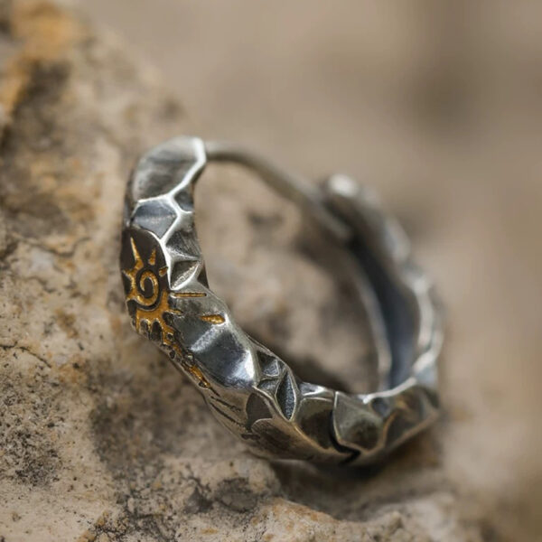 ‘Eye of the sun’silver earrings - Image 6